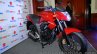 Suzuki Gixxer front three quarters left at the Indian launch