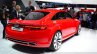 Audi TT Sportback concept rear three quarters view at the 2014 Paris Motor Show