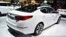 Kia Optima T-Hybrid rear there quarter at the 2014 Paris Motor Show