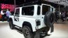 Land Rover Defender Black Pack rear three quarter for France at the 2014 Paris Motor Show