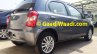 Spied Toyota Etios Liva facelift rear quarter