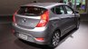 2015 Hyundai Accent rear three quarter at the 2014 Los Angeles Auto Show