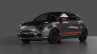 Fiat 600 rendering black front three quarter