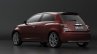 Fiat 600 rendering maroon rear three quarter