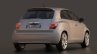 Fiat 600 retro rendering rear three quarter