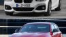 BMW 1 series facelift vs 1 series front three quarter old vs new