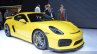 2015 Porsche Cayman GT4 front three quarter view at 2015 Geneva Motor Show