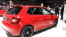 Skoda Fabia Monte Carlo Edition rear three quarter view at the 2015 Geneva Motor Show