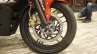 Bajaj Pulsar RS200 Red front wheel at Launch