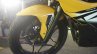 Bajaj Pulsar RS200 Yellow alloy wheel at Launch