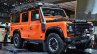 Land Rover Defender Adventure Edition front three quarter at the 2015 Geneva Motor Show