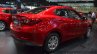 Mazda2 Sedan petrol variant rear three quarter at the 2015 Bangkok Motor Show