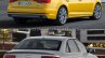 2016 Audi A4 (B9) vs 2013 Audi A4 (B8) rear three quarter old vs new