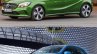 2016 Mercedes A Class vs 2012 Mercedes A Class front three quarter Old vs New