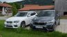 2016 BMW X1 (F48) front three quarter compared with 2014 BMW X1 (E84)