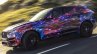 Jaguar F-Pace side view in motion (test prototype)