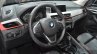 2016 BMW X1 steering wheel and interior at the IAA 2015