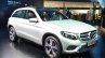 India-bound Mercedes GLC front three quarter silver at the IAA 2015