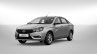 Lada Vesta front three quarters right studio image