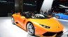 Lamborghini Huracan Spyder LP610-4 front quarter orange at the IAA 2015