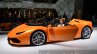 Lamborghini Huracan Spyder LP610-4 front three quarter orange at the IAA 2015