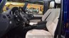 Mercedes G500 V8 front seats at IAA 2015