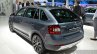 Skoda Rapid Spaceback Scoutline rear three quarter left at IAA 2015