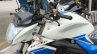 Suzuki Gixxer Metallic Triton Blue with Pearl Mirage White (BAQ) headlamp and tank