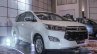 2016 Toyota Innova white front quarter right world premiere photos