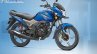 Honda CB Shine SP blue front quarter official image leaked