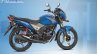 Honda CB Shine SP blue rear quarter official image leaked