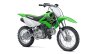 Kawasaki KLX 110 front quarter Press shot