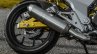 Mahindra Mojo black rear wheel review