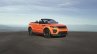 Range Rover Evoque Convertible front three quarter roof down unveiled