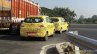 Two Mahindra S101 test mules snapped