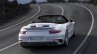 2017 Porsche 911 Turbo Convertible rear silver