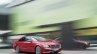 2016 Mercedes E-Class E 220 d front three quarters in motion Hyazinth red