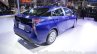 2016 Toyota Prius rear three quarter right at Auto Expo 2016