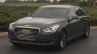 2017 Genesis G90 front three quarters on road