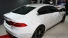 Jaguar XE rear three quarter at the Auto Expo 2016