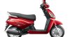 Mahindra Gusto 125 red press shots