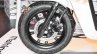 Mahindra Gusto 125 telescopic fork disc brake at Auto Expo 2016