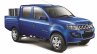 Mahindra Imperio Double Cab blue with drums side