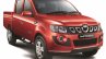 Mahindra Imperio Double Cab red front quarter