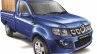 Mahindra Imperio Single Cab blue front quarter