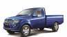 Mahindra Imperio Single Cab blue unloaded side