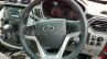 Mahindra KUV100 steering wheel with audio controls spied