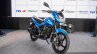 New TVS Victor blue front quarter  launched