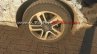 Tata Hexa alloy wheel camouflaged spyshot