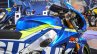 2016 Suzuki GSX-RR MotoGP bike fuel tank at Auto Expo 2016